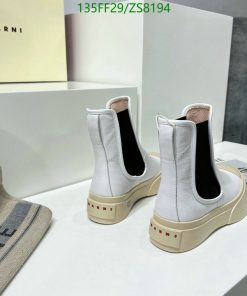 Replica Marni Women's slip-on ankle boots AAA+ White