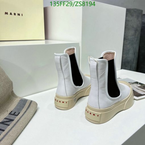 Replica Marni Women's slip-on ankle boots AAA+ White