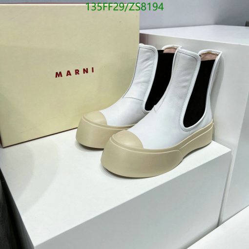 Replica Marni Women's slip-on ankle boots AAA+ White