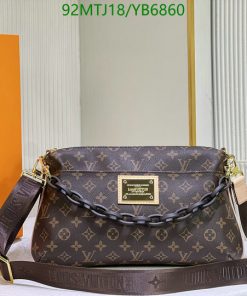 Louis Vuitton Replica Damier Ebene Eva Clutch Shoulder Strap