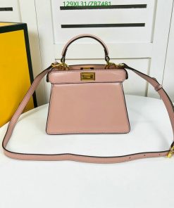 Replica FENDI Peekaboo ISeeU Small AAAA rose