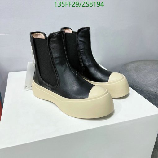 Replica Marni Women's slip-on ankle boots AAA+ Black