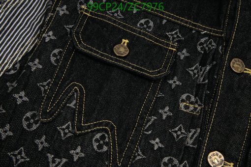 Louis Vuitton MONOGRAM Crzy Denim Workwear Replica JACKET (9)