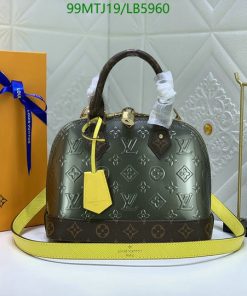 Louis Vuitton Replica Metallic Alma BB Monogram Vernis Empreinte Leather