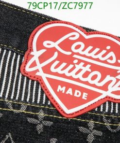 Louis Vuitton Replica Pants Monogram Crazy Denim Jeans