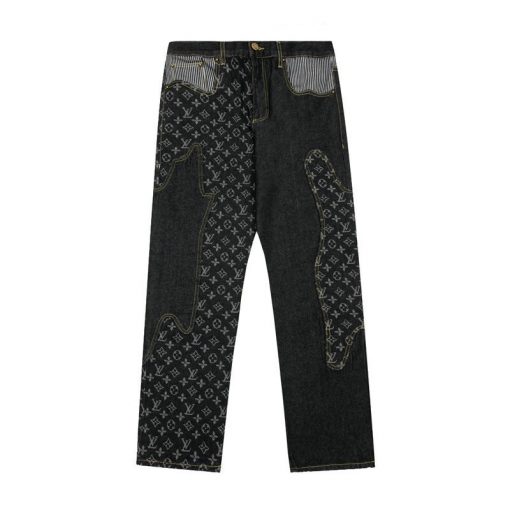 Louis Vuitton Replica Pants Monogram Crazy Denim Jeans