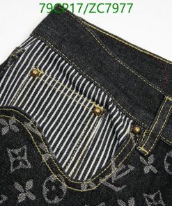 Louis Vuitton Replica Pants Monogram Crazy Denim Jeans