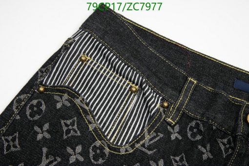 Louis Vuitton Replica Pants Monogram Crazy Denim Jeans