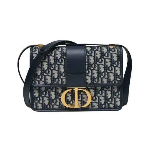 Replica 30 MONTAIGNE Dior BAG Blue Oblique Jacquard AAAA