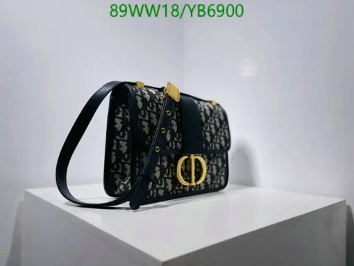 Replica 30 MONTAIGNE Dior BAG Blue Oblique Jacquard AAAA