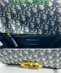 Replica 30 MONTAIGNE Dior BAG Blue Oblique Jacquard AAAA