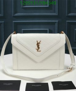 SAINT LAURENT Replica YSL Gaby Small Shoulder Leather Bag AAA+ White