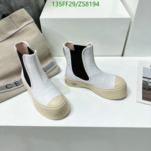 Replica Marni Women's slip-on ankle boots AAA+ White