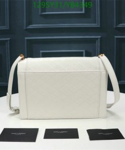 Replica Saint Laurent Blanc Quilted Cowhide Gaby Flap YSL Bag white