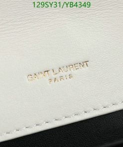 Replica Saint Laurent Blanc Quilted Cowhide Gaby Flap YSL Bag white