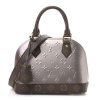 Replica Vernis Monogram Louis Vuitton Alma BB Taupe Metallise Silver