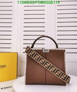 Fendi Peekaboo X-lite Medium In Brown Luxury Diagonal bag AAAA+