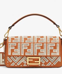 Luxury Fendi Roma Baguette capsule leather bag AAAA+