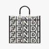 Fendi Roma Women Sunshine Medium Two-Tone Printed Leather Capsule Shopper Mirror 1:1