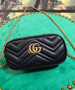 GUCCI GG MARMONT CHAIN BAG TRIPLE ZIP Mirror 1:1