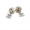 Silver and gold flower earrings