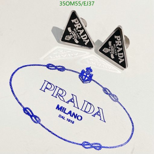 Prada Milano cufflinks on branded package.