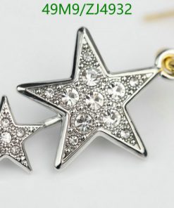 Diamond star pendant jewelry closeup.