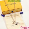 Louis Vuitton necklace with box and dust bag