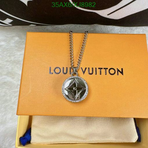 Designer necklace on branded box