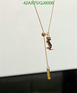 Gold dollar sign pendant necklace jewelry.