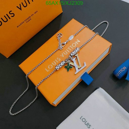 Luxury designer necklace with packaging.