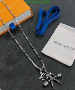 Louis Vuitton necklace with box and dust bag.